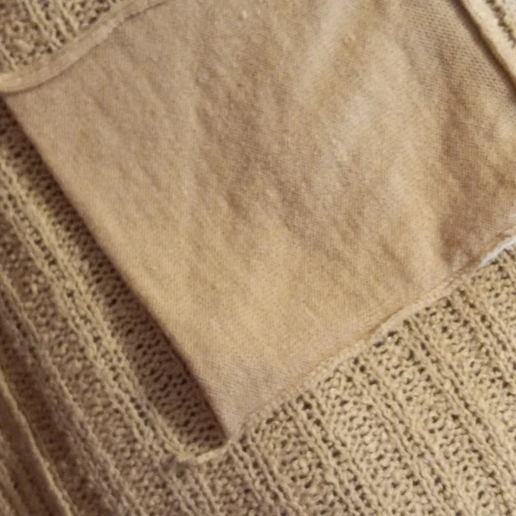 Womens XS Hippie Venus Faux Fur Sweater Vest. Natural. Side Pockets. Vintage - Picture 9 of 12